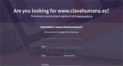 Desktop Screenshot of clavehumana.es