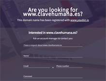 Tablet Screenshot of clavehumana.es